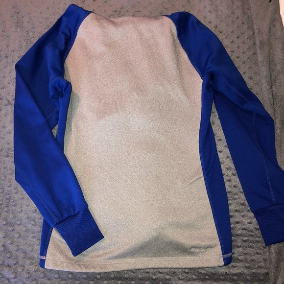 Gray/Blue Nike Therma-Fit Pullover Hoodie - Size XS - Picture 3 of 6